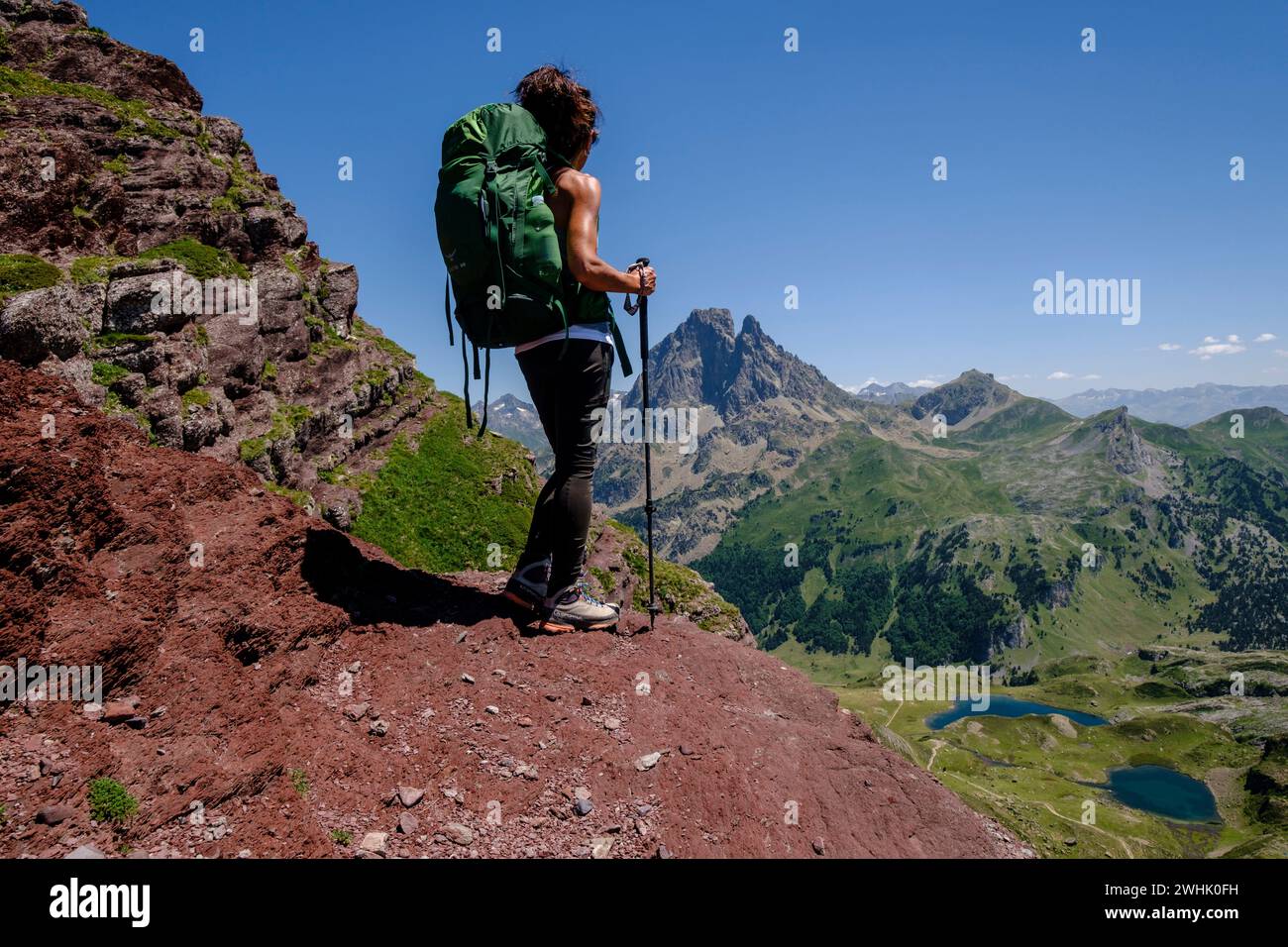 Picco Ayous ascendente Foto Stock