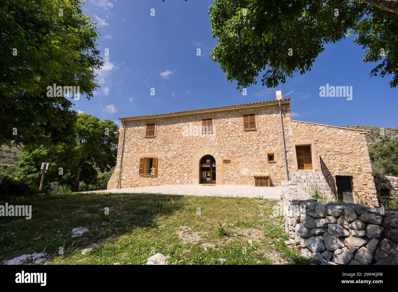 Centro informazioni e ufficio Natural Parc Foto Stock