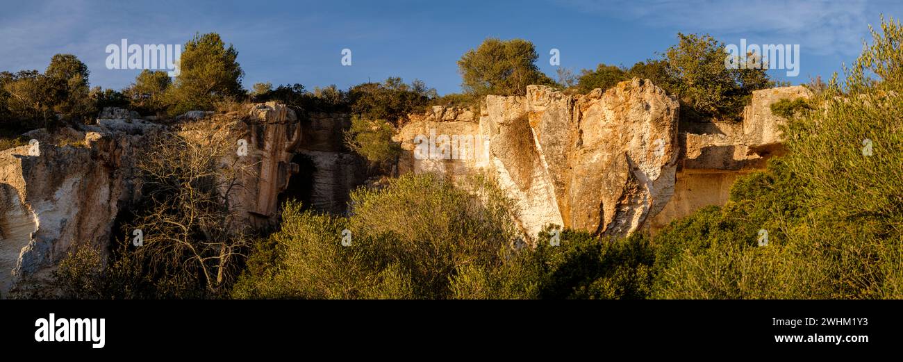 Vecchia cava di arenaria Foto Stock