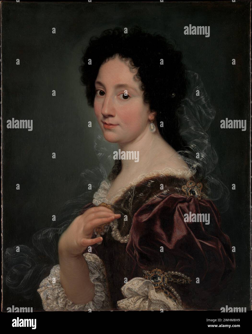 Ritratto di una donna Giovanni Battista Gaulli (il Baciccio) ca. anni '1670 Foto Stock