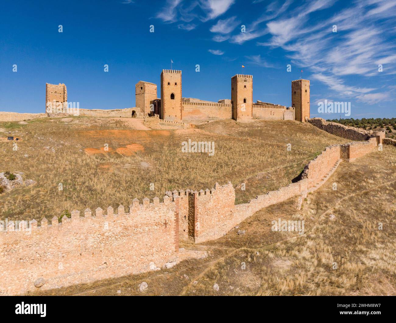 Fortezza di Molina de los Caballeros Foto Stock