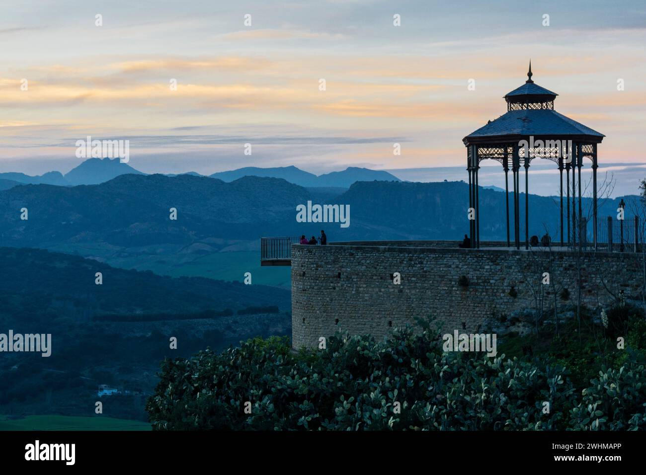 Punto panoramico in un parco pubblico Foto Stock