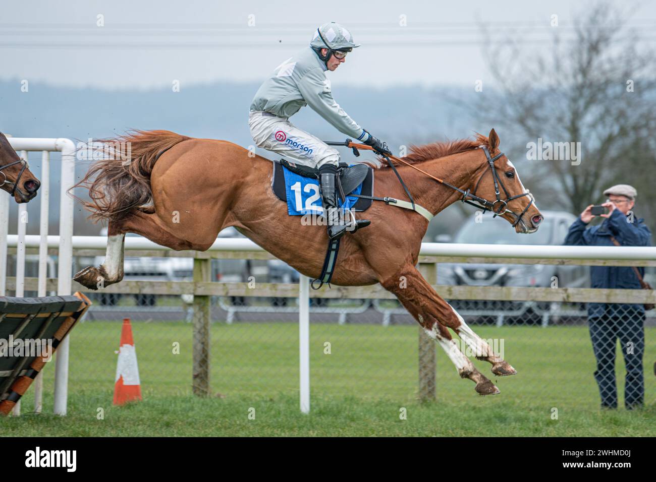 Terza gara a Wincanton 2 marzo 2022 - ostacolo Novices Foto Stock