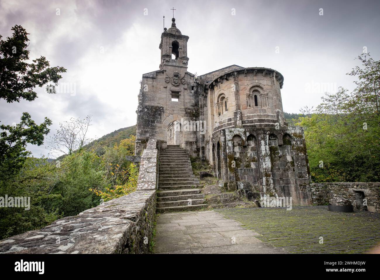 Monastero di San Juan de Caaveiro Foto Stock