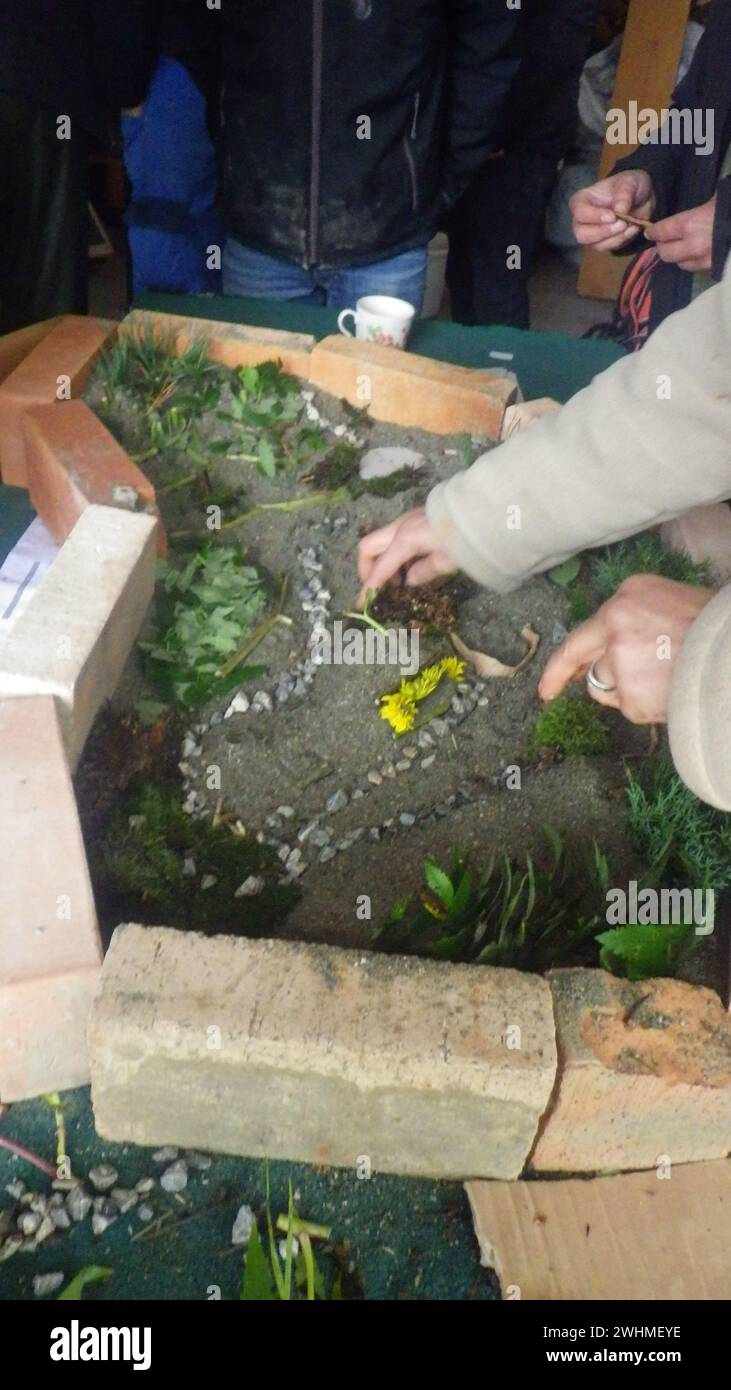 Pianificazione del gioco nella pianificazione del paesaggio Foto Stock