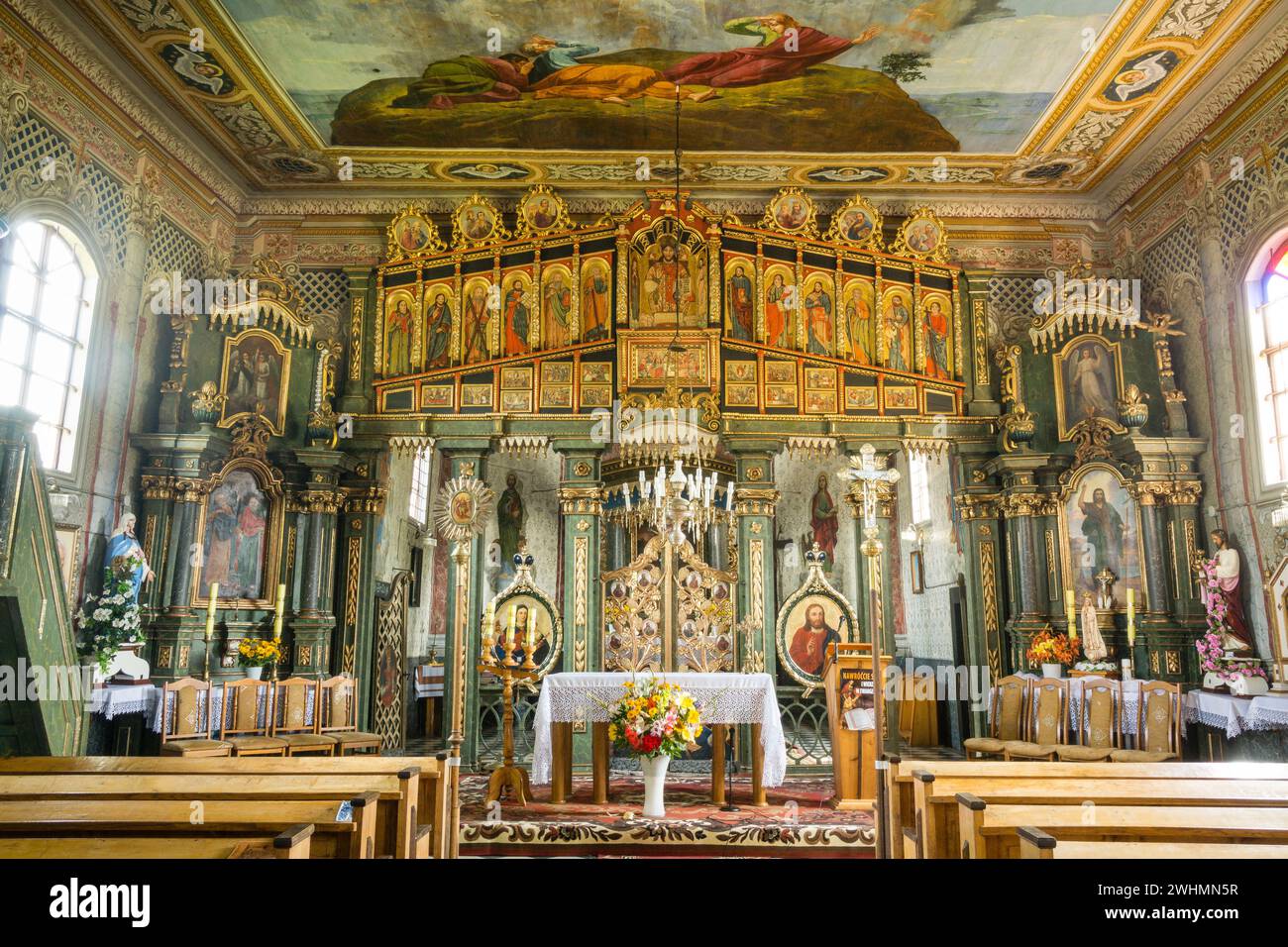 Iglesia de San Nicolas y San Juan Bautista Foto Stock