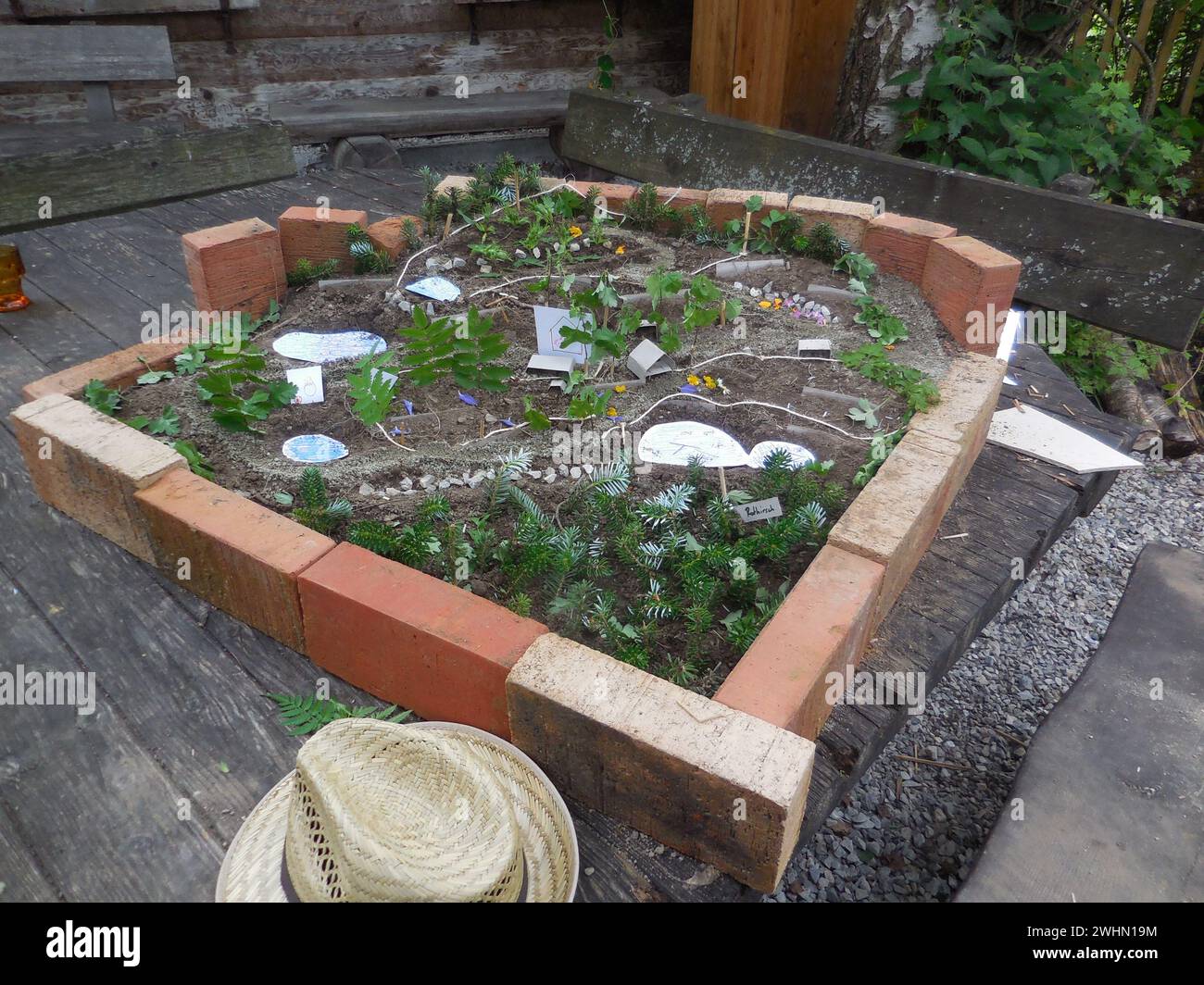 Pianificazione del gioco nella pianificazione del paesaggio Foto Stock