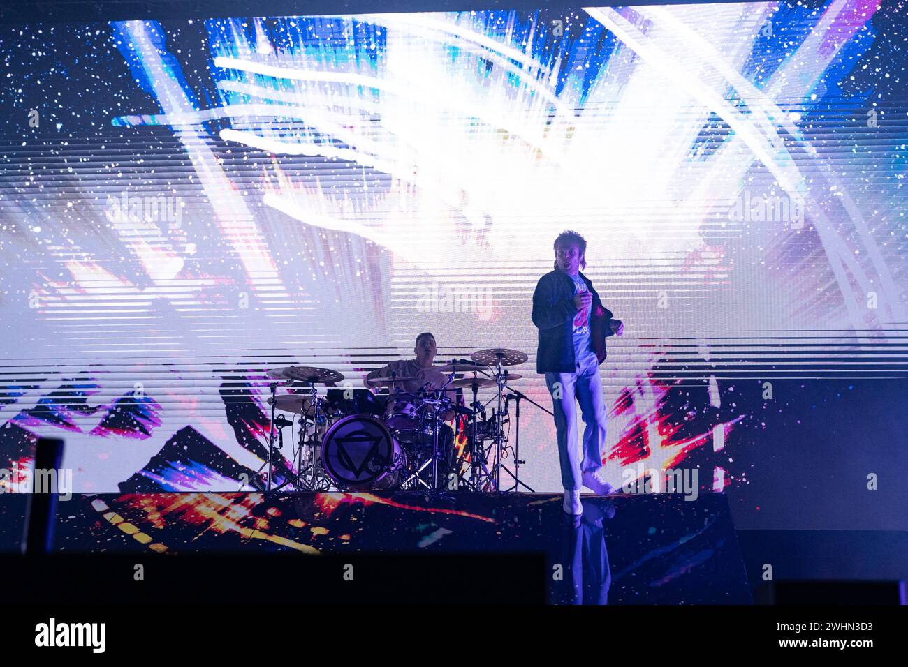 Nottingham, UK 10 febbraio 2024, Enter Shikari si esibisce a nottingham alla Motorpoint Arena come parte del loro tour nel Regno Unito crediti: Paul Smith / Alamy Live News Foto Stock