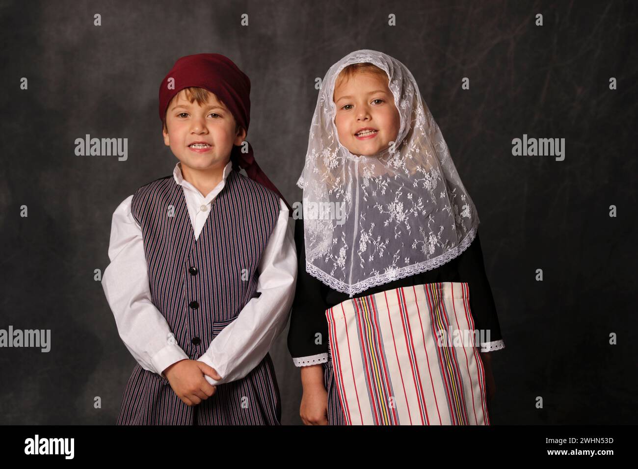 Traje tipico mallorquin Foto Stock