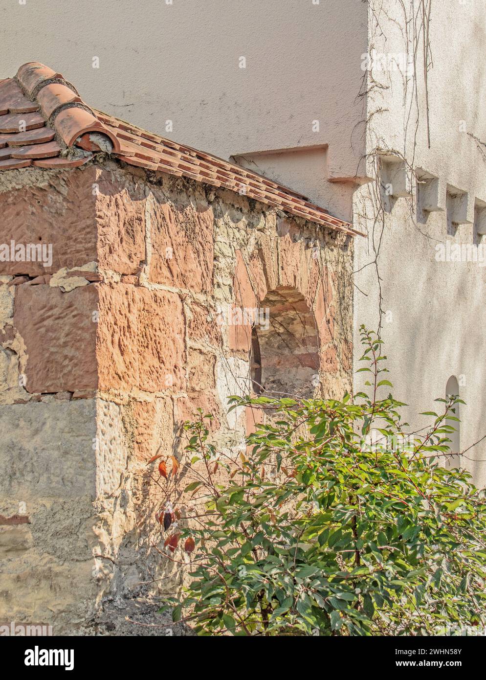 Mura storiche e angoli del centro storico di Rottweil Foto Stock