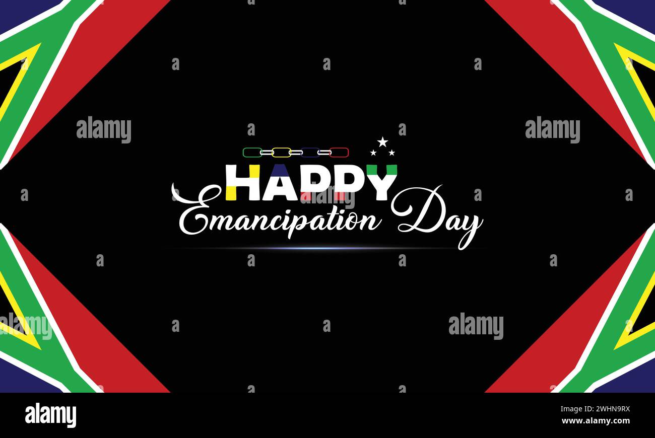 Sfondi e sfondi per il happy Emancipation Day che puoi scaricare e utilizzare sul tuo smartphone, tablet o computer. Illustrazione Vettoriale