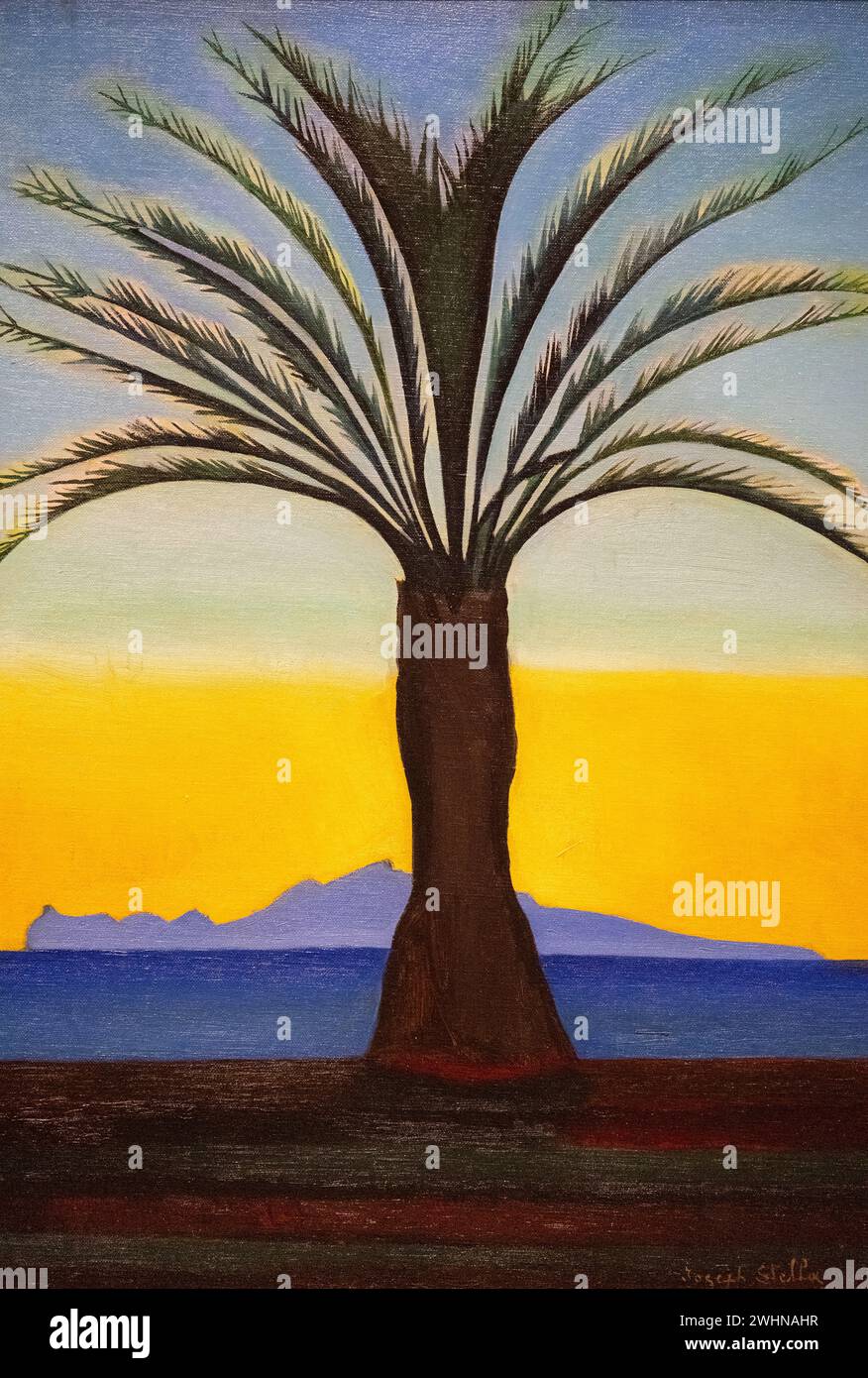 Joseph Sstella 1924 pittura ad olio su tela "The Palm" al Museo d'Arte di Baltimora Foto Stock