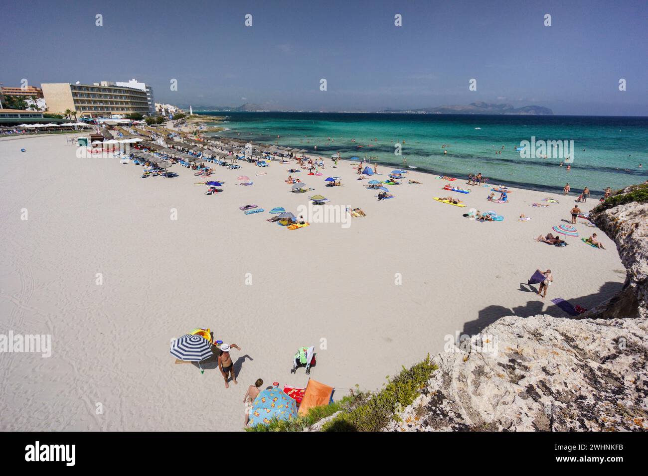 Playa de Son BaulÃ³ Foto Stock