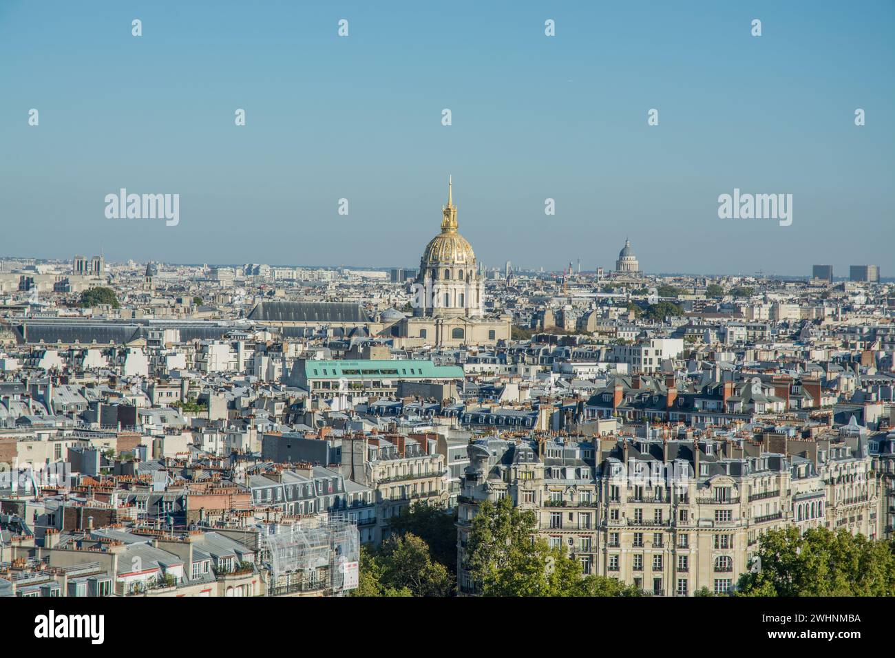 Vista aerea di Les Invalides, Parigi Foto Stock