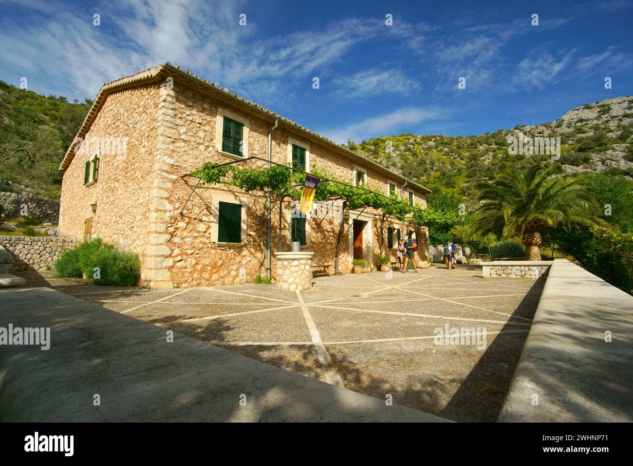 Refugio de Tossals Verds. Sendero de gran recorrido G.R. 221. Soller.Sierra de Tramuntana.Mallorca.Baleares.EspaÃ±a.. Foto Stock