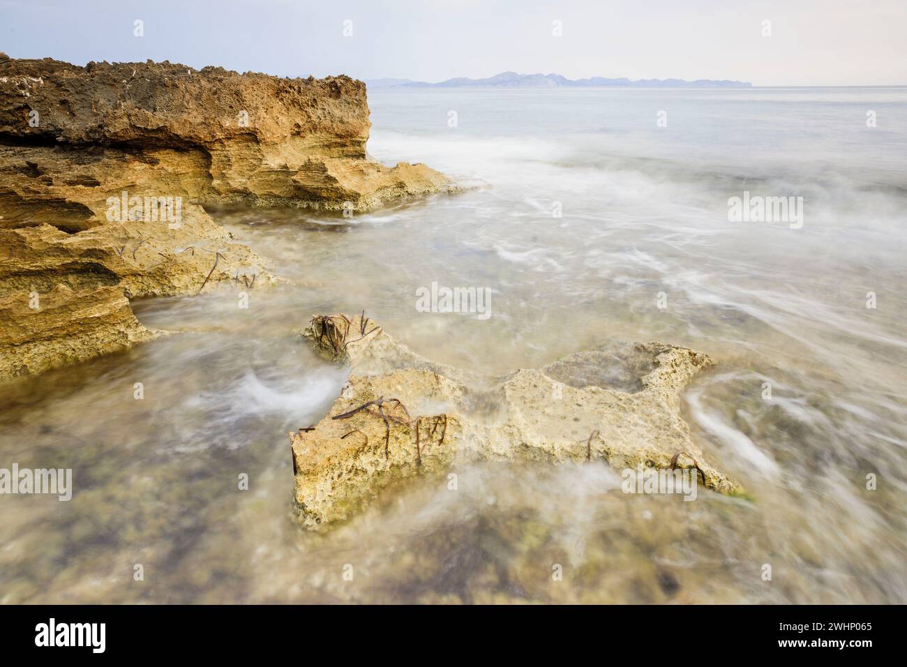 CA Los Camps. ColÃ²nia de Sant Pere. ArtÃ . Maiorca. Isole Baleari. EspaÃ±a.. Foto Stock