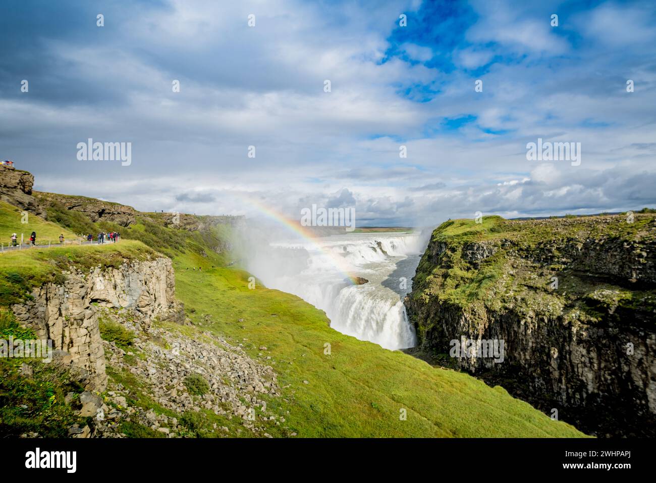 Spettacolare cascata Gullfoss in Islanda Foto Stock