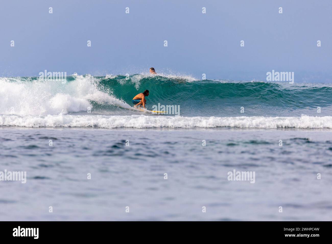 Surf a Bingin Beach, Uluwatu Bali Island, Indonesia Foto Stock