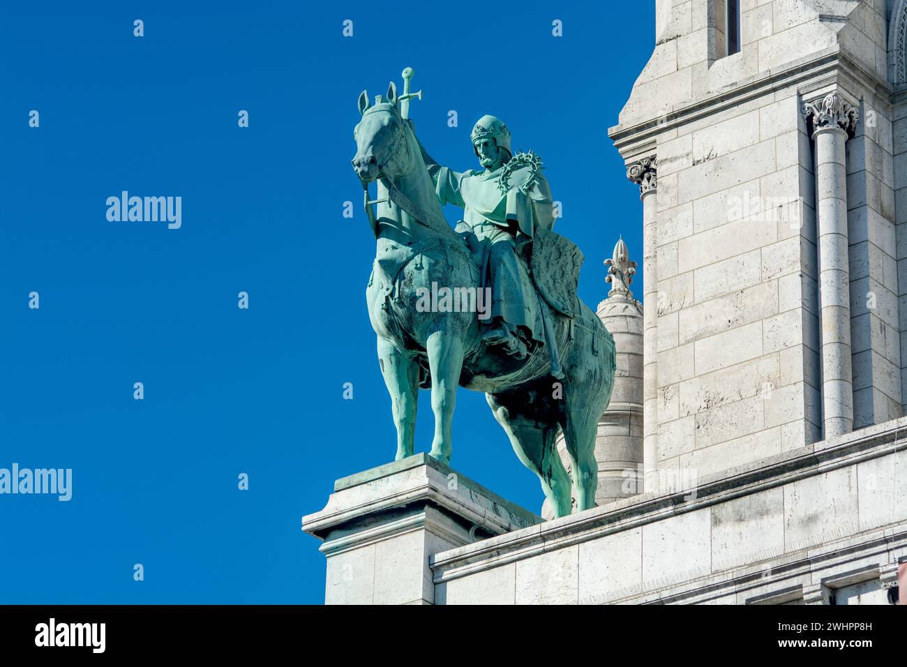 Dettagli dell'architettura del Sacro cuore di Parigi Foto Stock