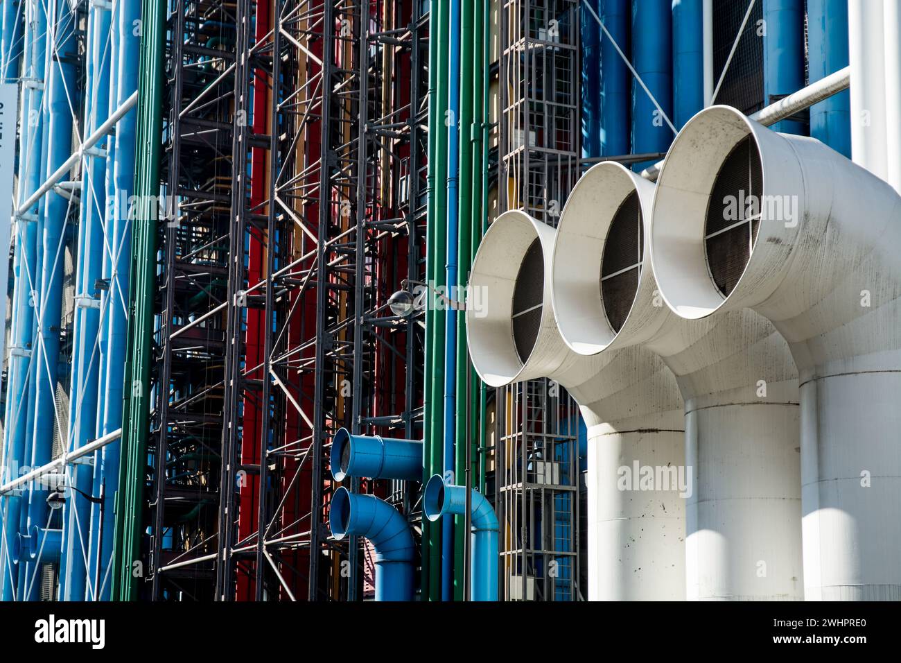 Edificio del Centro Pompidou a Parigi Foto Stock