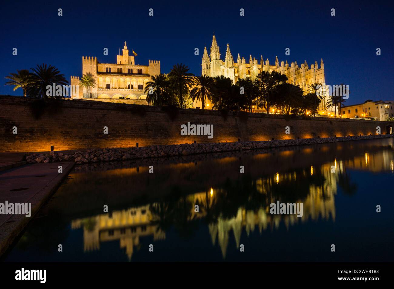 Catedral-BasÃ­lica de Santa MarÃ­a de Palma de Mallorca Foto Stock