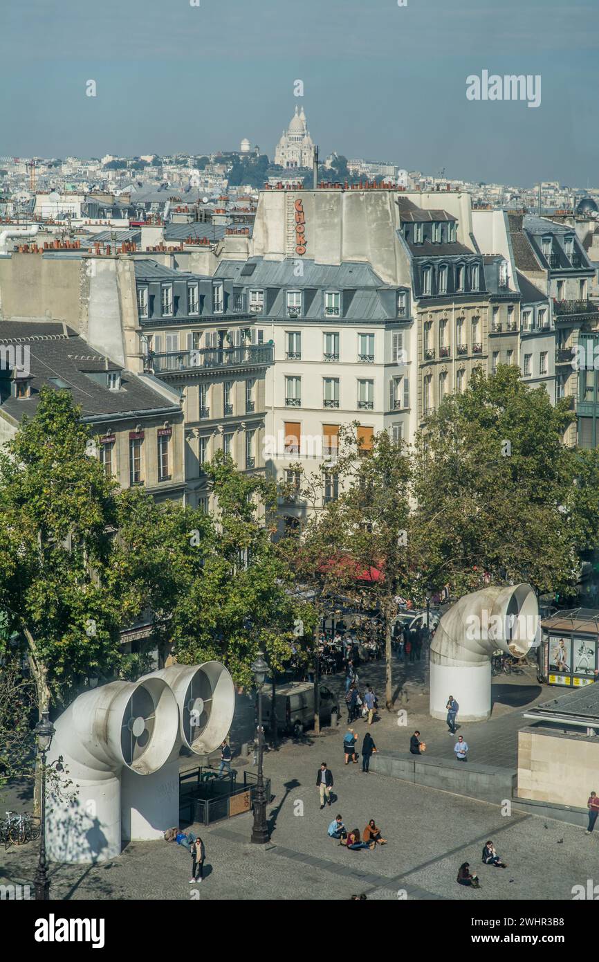 Vista generale dei quartieri di Parigi Foto Stock