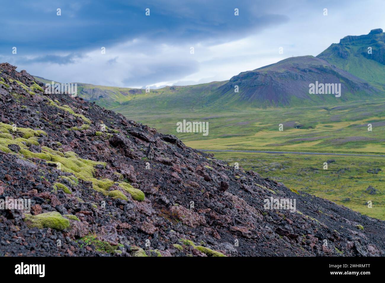 Spettacolare paesaggio vulcanico in Islanda Foto Stock
