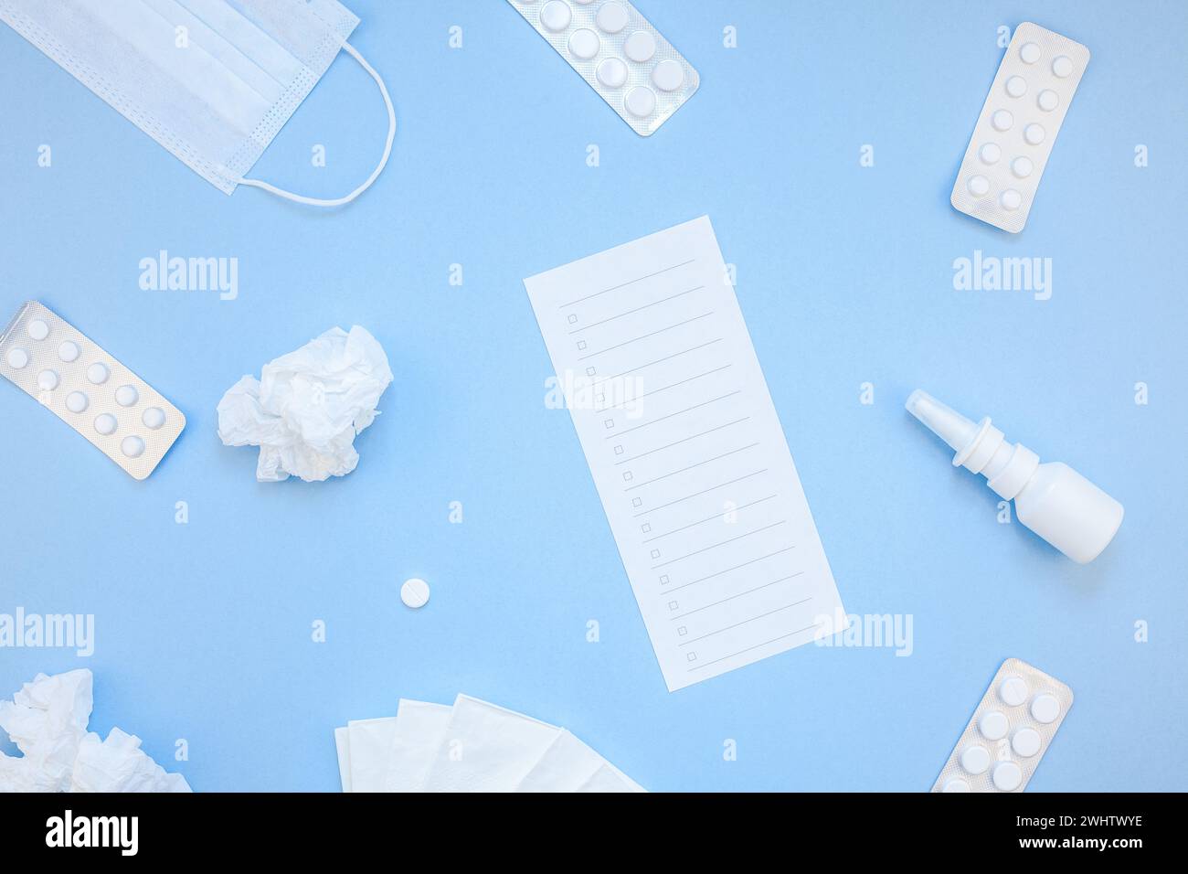 Concetto di allergia primaverile stagionale Foto Stock