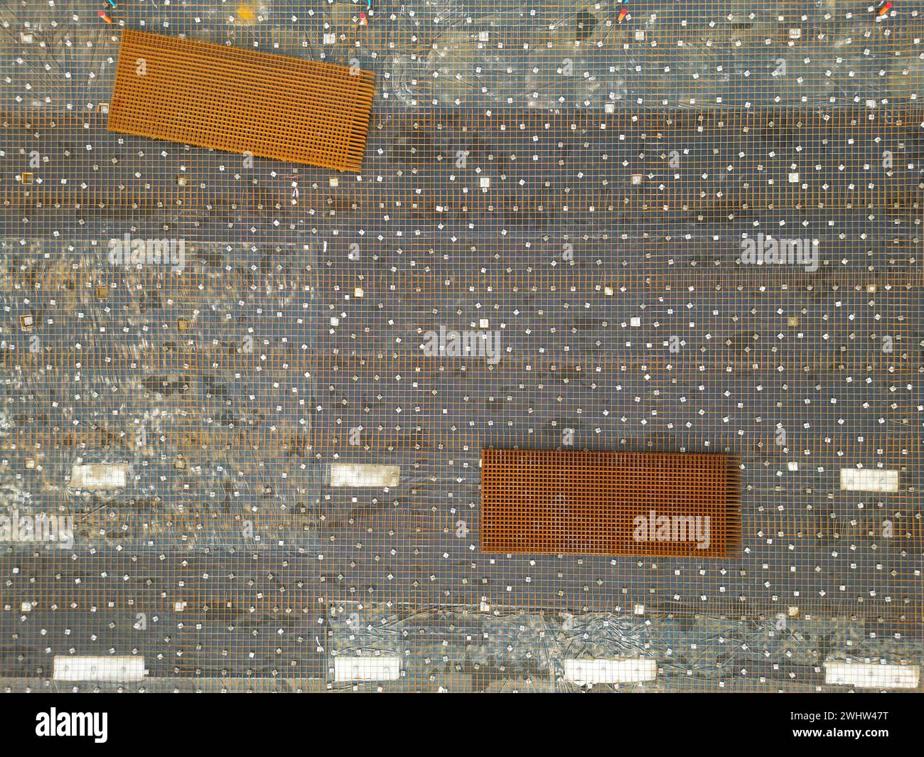 Costruzione di nuove case ecocompatibili, Velserbroek, Olanda Foto Stock