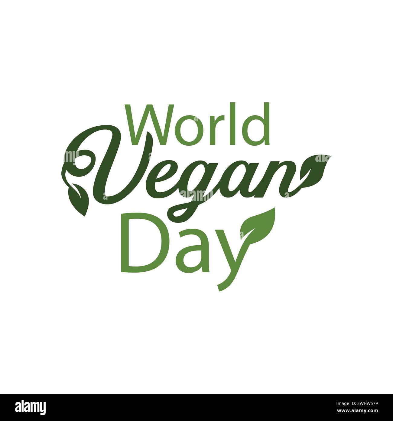 Design del modello tipografico vettoriale World Vegan Day. Poster, striscione, biglietto d'auguri con verdure. Illustrazione Vettoriale