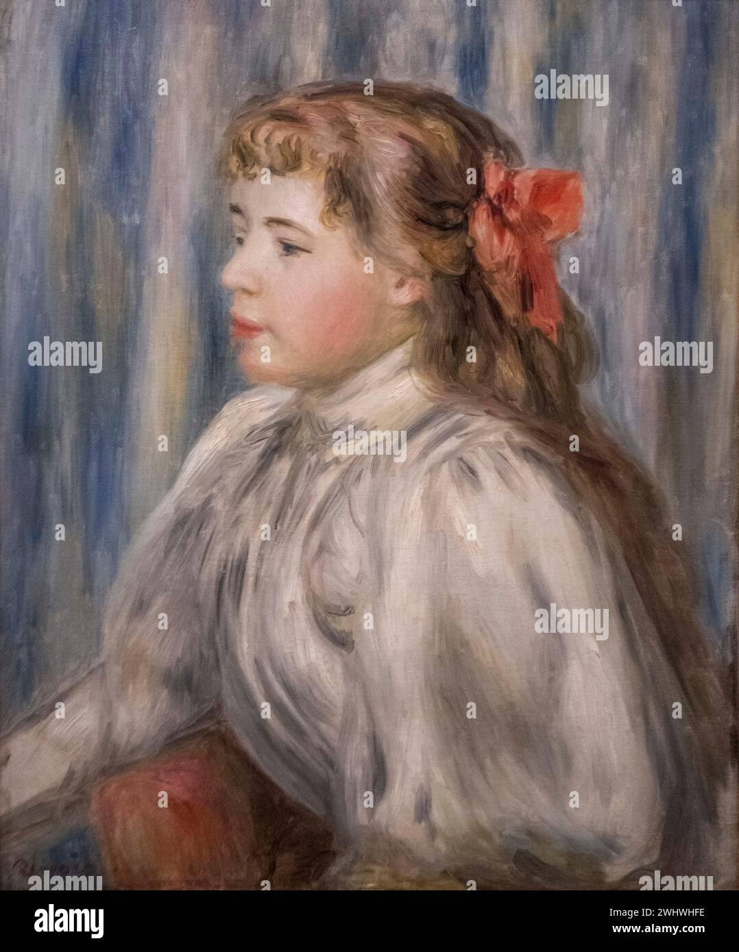 Auguste Renoir: "Busto di una giovane ragazza" (1895) Foto Stock