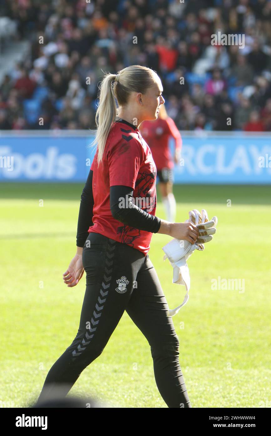 Kayla Rendell Southampton FC Women vs Manchester United Women Adobe Women's fa Cup al Silverlake Stadium Foto Stock