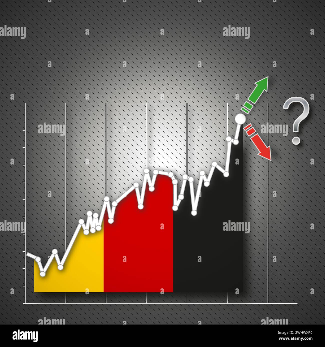 Borsa tedesca, illustrazione Foto Stock