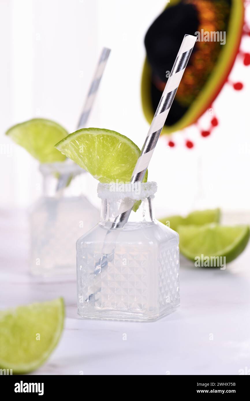 Cocktail alcolico classico Margarita Foto Stock