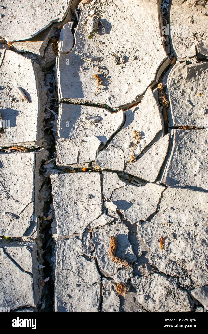 Terra secca, mancanza di pioggia Foto Stock