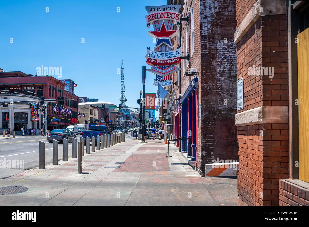 La bellissima città di Nashville, Tennessee Foto Stock