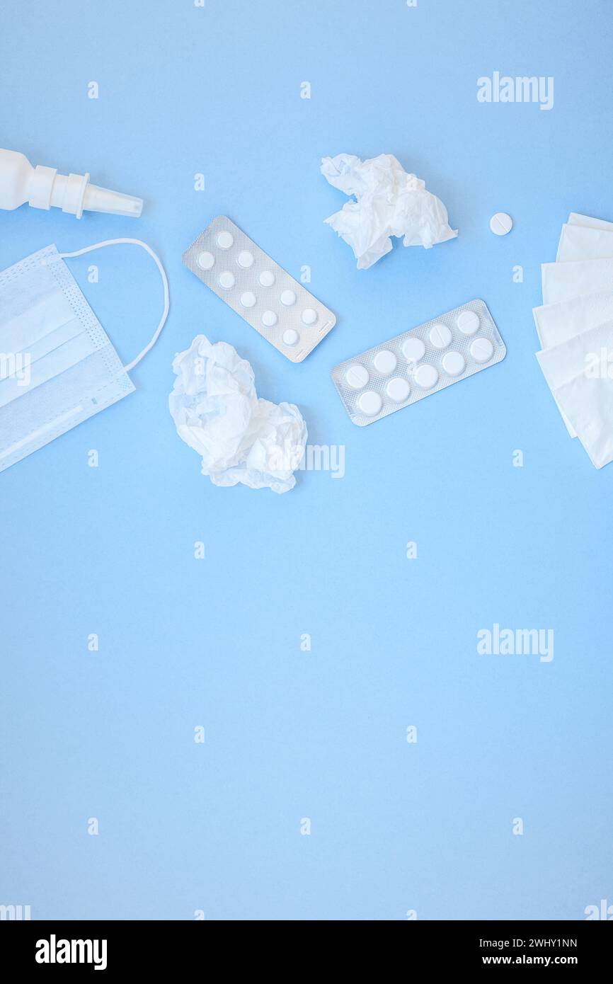 Concetto di allergia primaverile stagionale Foto Stock