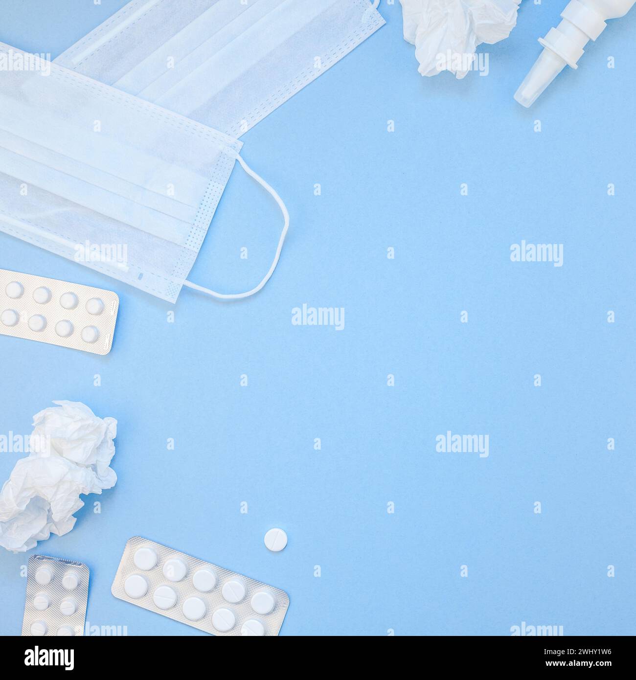 Concetto di allergia primaverile stagionale Foto Stock