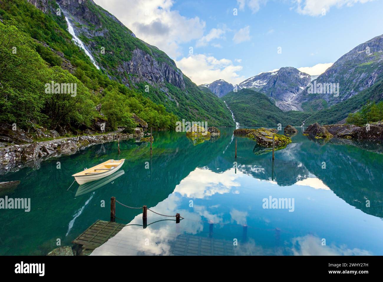 Il lago Bondhuswatnet Foto Stock