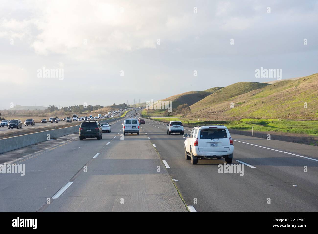 Superstrada 101 per San Francisco, Monterey County, California, Stati Uniti d'America Foto Stock