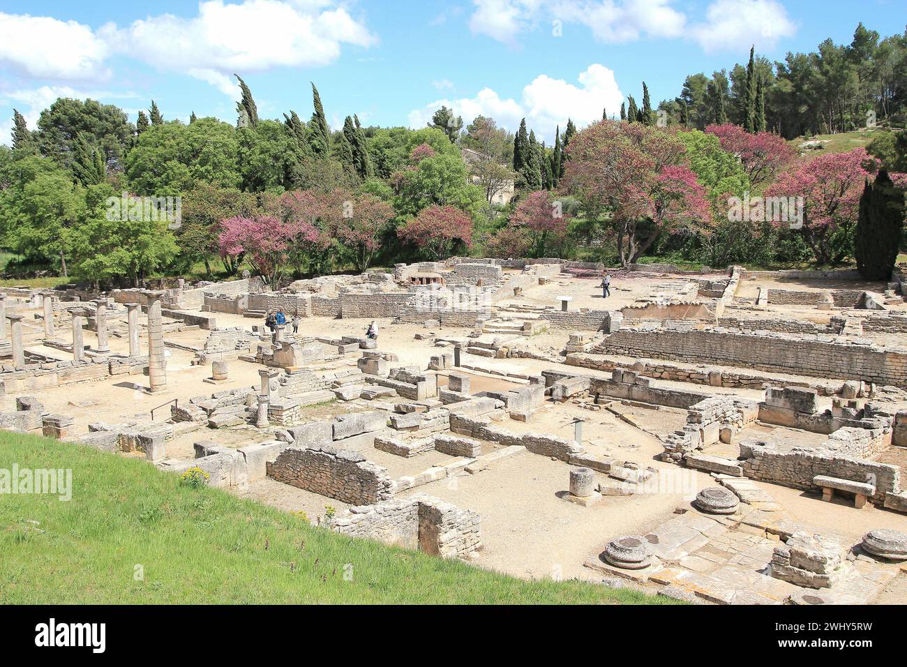 Glanum, rovine, sito archeologico, Saint-Remy de Provence, Francia Foto Stock