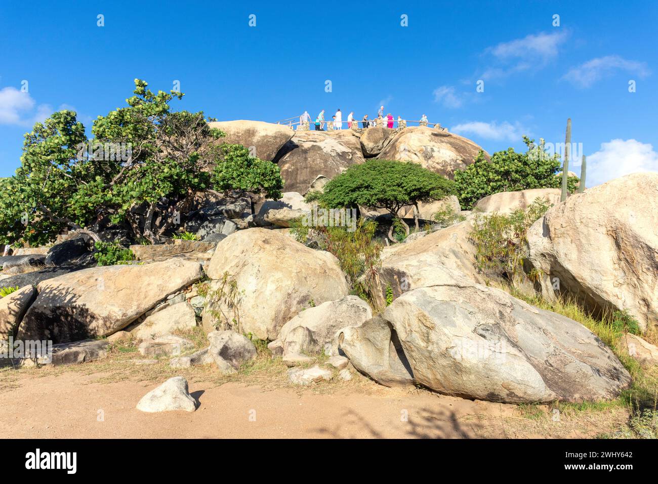 Formazioni rocciose di Casibari, Paradera, Aruba, Isole ABC, Antille Leeward, Caraibi Foto Stock
