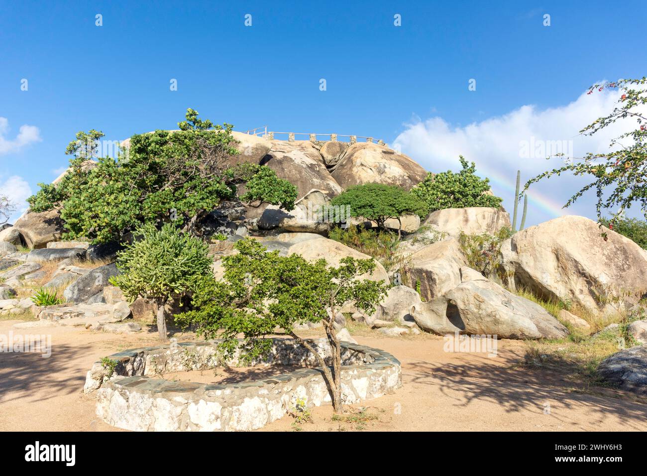 Formazioni rocciose di Casibari, Aruba, Isole ABC, Antille Leeward, Caraibi Foto Stock