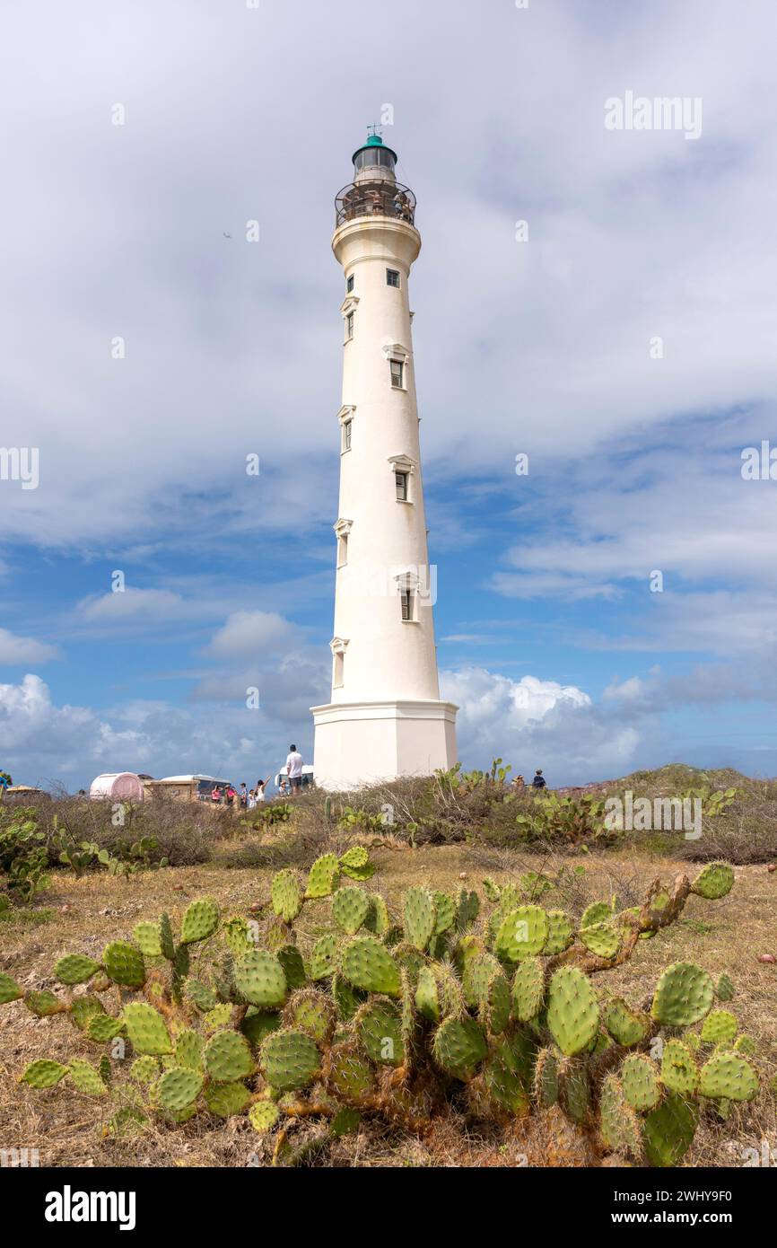 Faro della California, Hudishibana, Noord, Aruba, isole ABC, Antille Leeward, Caraibi Foto Stock