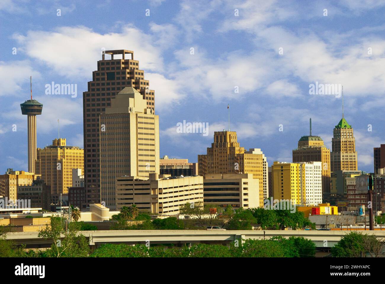 Skyline di San Antonio, Texas - USA Foto Stock