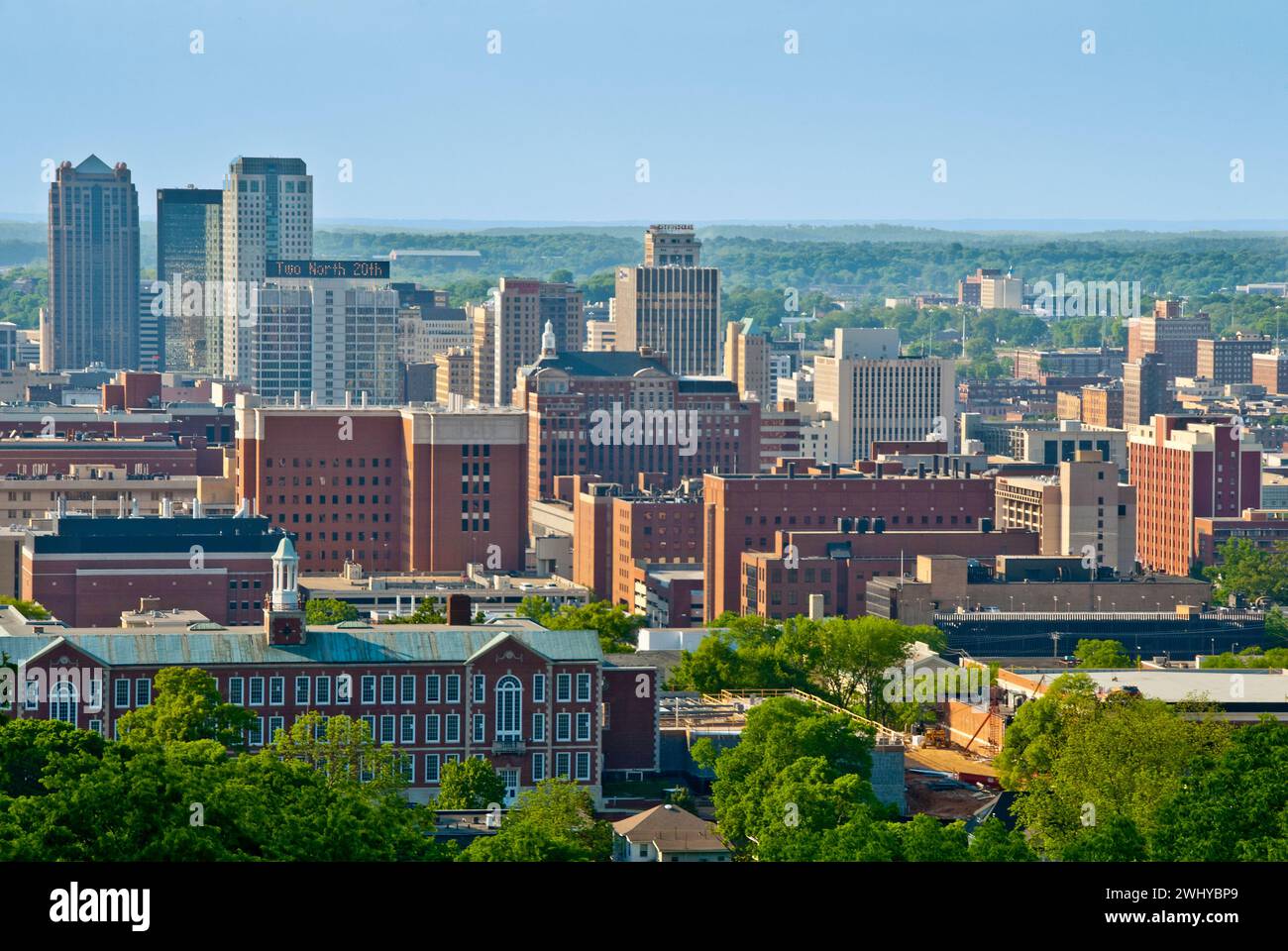 Panoramica del centro di Birmingham, Alabama - USA Foto Stock