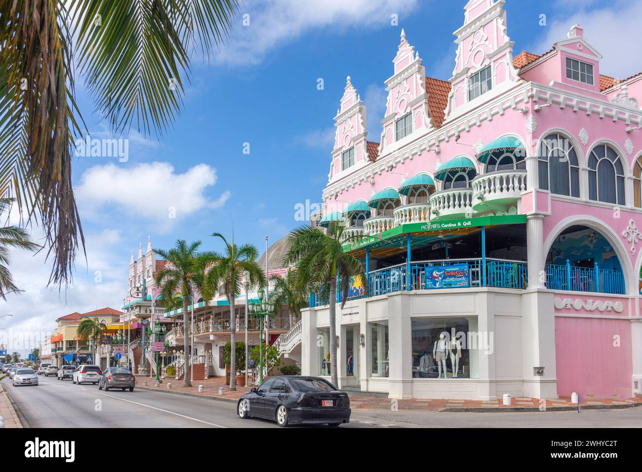 Royal Plaza Shopping Center, Lloyd G. Smith Boulevard, Oranjestad, Aruba, Isole ABC, Leeward Antilles, dei Caraibi Foto Stock