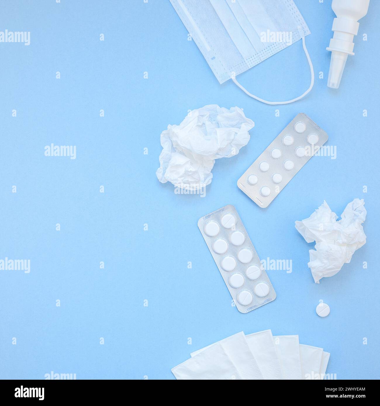 Concetto di allergia primaverile stagionale Foto Stock