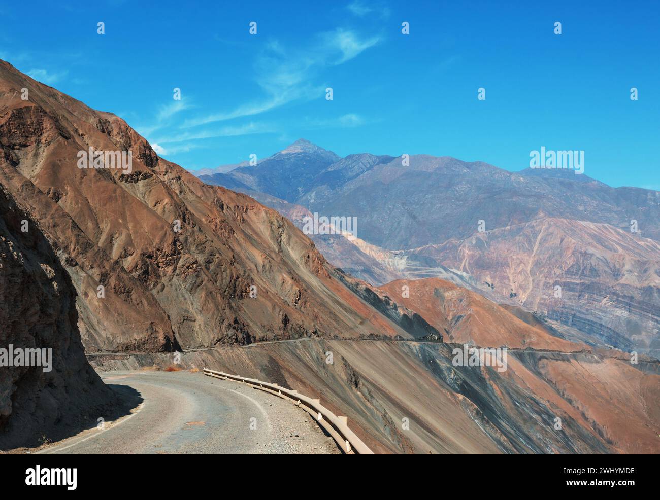 Strada in Perù Foto Stock