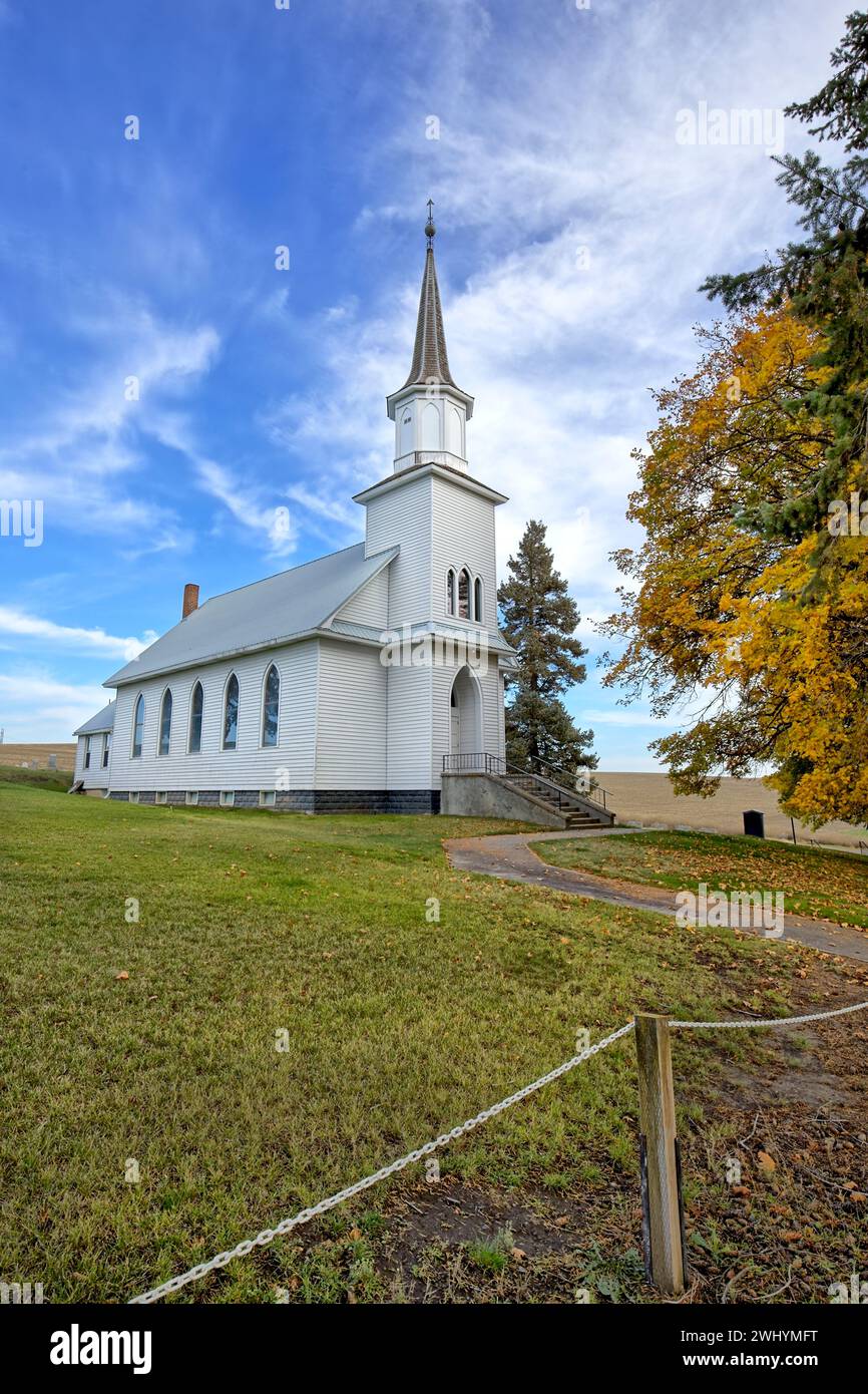 Piccola chiesa di campagna in Idaho. Foto Stock